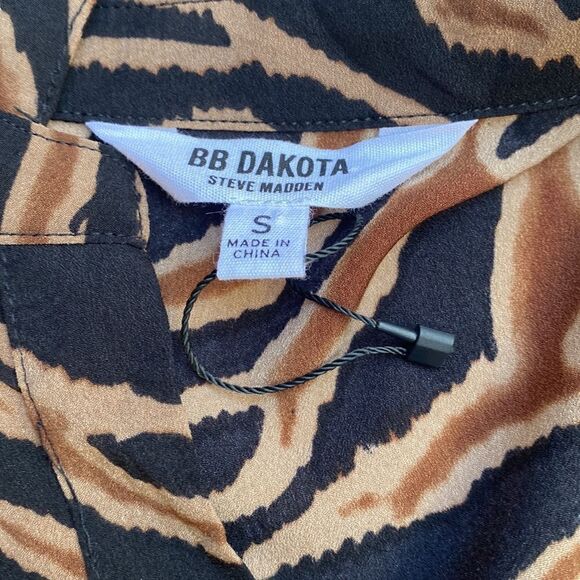 BB Dakota by Steve Madden Zebra Print Maxi Dress - Black and Brown - Picture 11 of 16